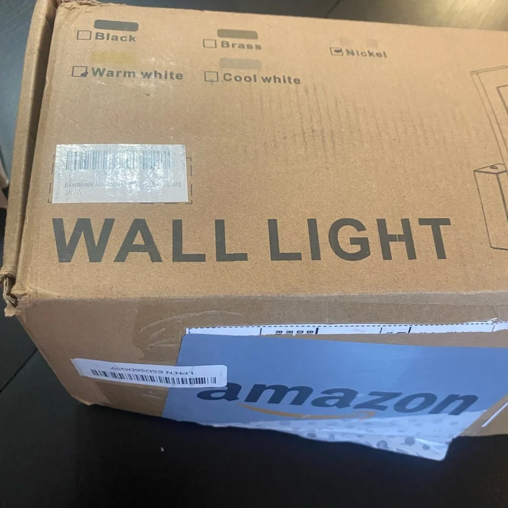 Modern LED Wall Light with Nickel Base